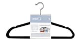 ULTRA-SLIM VELVET SUIT HANGERS - SET OF 10- BLACK