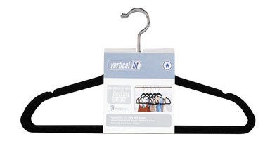ULTRA SLIM VELVET SUIT HANGERS- SET OF 10- BLACK