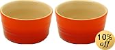 Le Creuset ラムカン(L)2個入 オレンジ 910028-00-09