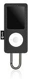 Macally Bella-N Ledertasche fr iPod Nano 4G mit Karabinerhaken, braun
