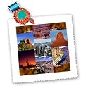 Arizona Landscape Collage - 10x10 Quilt Square