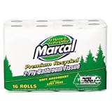 Bath Tissue, 2-Ply, 297 Sheets/Roll, 16 Rolls/PK, White (MRC16466PK)