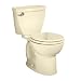 American Standard 2756.016.021 Cadet 3 Right Height Round Front Toilet with 10-Inch Rough-In, Bone