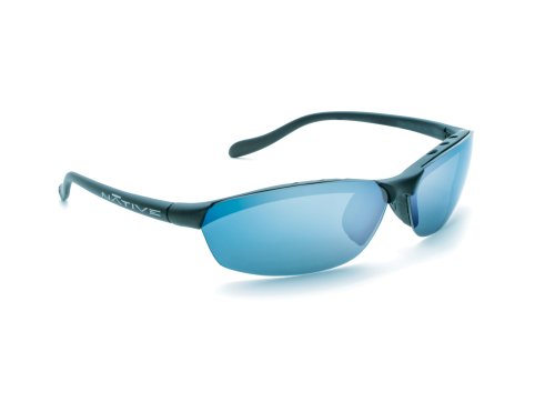 Native Eyewear Dash SS Sunglasses, Asphalt with Blue Reflex Gray Lens