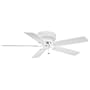 Casablanca 82U11D Four Seasons III Snow White Flush Mount 52" Ceiling Fan
