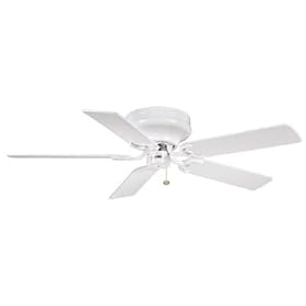Casablanca 82U11D Four Seasons III Snow White Flush Mount 52" Ceiling Fan