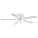 Casablanca 82U11D Four Seasons III Snow White Flush Mount 52" Ceiling Fan