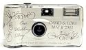 Personalized Silver Wedding Camera - 10 Pack