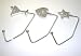 3 Silver Crystal Purse Hook Hangers (Martini, Star & Heart)