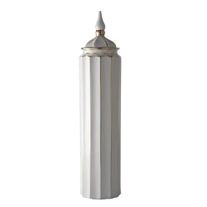 Gold-Tipped Porcelain Canister-Large by The Storage Store