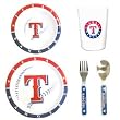 Texas Rangers 5 Piece Children's Dinner Set - Baseball Sports Merchandise