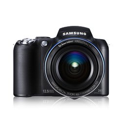 Samsung HZ25W - Digital camera - compact - 12.5 Mpix - optical zoom: 24 x - supported memory: SD, SDHC, MMCplus - black