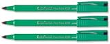 Pentel R50 Rollerball Pen Green Barrel Water-based 0.8mm Tip 0.4mm Line Black Ref R50-A [Pack 12]