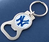 New York Yankees White Bottle Opener Keychain