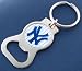 New York Yankees White Bottle Opener Keychain