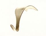 PICTURE RAIL MOULDING HANGING HOOKS EB BRASS PLATED ( pack of 20 )