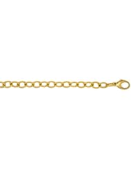 14K Yellow Gold Textured 7.5mm Bracelet 7.75 Inch
