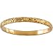 14k Yellow Gold Childrens Etched Ring 1.5mm - Size 6