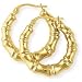 9ct Bamboo Creole Earrings