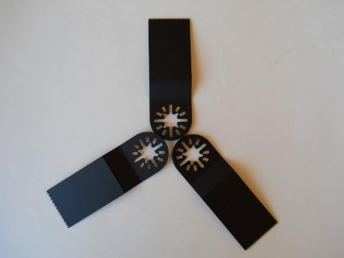 3 Pack Universal Wood Cutting Oscillating Tool Blade for Fein Multimaster, Craftsman, Ridgid, Bosch, Chicago, Milwaukee, Etc.