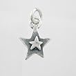 Little Double Sided Star Charm in Sterling Silver, #9212