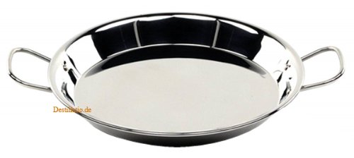 VAELLO Paella Pfanne Edelstahl 30 cm für - Gas 