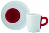 Kahla - 393621A24001C - Touch! - Tasse espresso 0,09 L + soucoupe 11 cm - Rouge