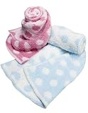 Crib Clouds - Chunky Monkey Baby Blanket By Colorado Trading (Pink/white)