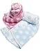 Crib Clouds - Chunky Monkey Baby Blanket By Colorado Trading (Pink/white)