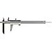 Mitutoyo 536-161 Tube Thickness Vernier Caliper, 0-150mm Range, +/-0.05mm Accuracy, 0.05mm Graduation