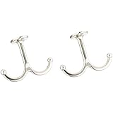 National Hardware V165 Undershelf Coat Hooks in Nickel