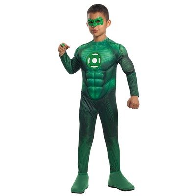  Green Lantern Child's Deluxe Hal Jordan Costume with Muscle Chest