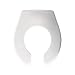 Bemis 955CT 000 Commercial Plastic Toilet Seat with STA-TITE Commercial Fastening System, Round, White