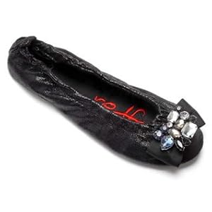 REDFOOT DITA BLACK HANDBAG SHOES - LARGE