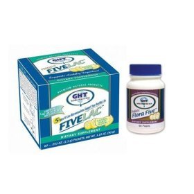 FiveLac KIT 1 box of FiveLac Candida Defense (60 packets per box) and 1 Bottle Flora Five... by 