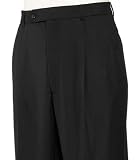 Traveler Pleated Front Trousers- Black