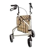 Winnie Lite Supreme Aluminum Rollator - Tan Plaid
