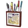 Londons Times Funny Animals Cartoons - Kuala Bear in a Kangaroo Court - Tile Pen Holders-5 inch tile pen holder