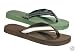 Zehentrenner Flip Flop 2 Paar braun + khaki