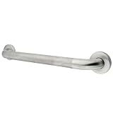 31wu3S8JsuL. SL160  Kingston Brass GB1216CT Concealed Flange Textured ADA 16 Inch Grab Bar with 1.5 Inch Outer Diameter, Stainless Steel