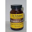 1 - Dr. Schulze's Intestinal Formula #1 ~ NEW GLASS BOTTLE ~ Colon Bowel Cleanse Laxative 90 Caps per Bottle