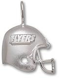 Dayton Flyers Solid Sterling Silver ''FLYERS'' Helmet Pendant