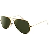 Ray Ban Sunglasses Aviator Large Metal RB3025 L0205 Arista/Crystal Green, 58mm
