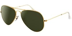 Buy Ray Ban Sunglasses Aviator Large Metal RB3025 L0205 Arista Crystal Green 58mm online