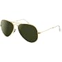 RAY BAN RB 3025 RB3025 L0205 ARISTA METAL GREEN LENS AVIATOR SUNGLASSES SHADES-58mm