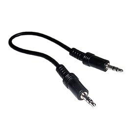 Short 3.5mm Stereo Jack to Jack Cable / Lead - 0.25M 25CM