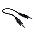 Short 3.5mm Stereo Jack to Jack Cable / Lead - 0.25M 25CM