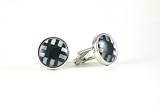 Grid - Mother of Pearl Onyx Cufflinks)