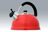 Review EVCO International Inc. 72973 / Cobra 2.7 Qt S/S Whistling Tea Kettle- Red