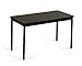 Correll 36" High Standing / Stool Height Utility Table, 36" High x 72" Walnut High-Pressure Laminate Top with Black Frame , Rock Solid Commercial Quality (LT3672-01)